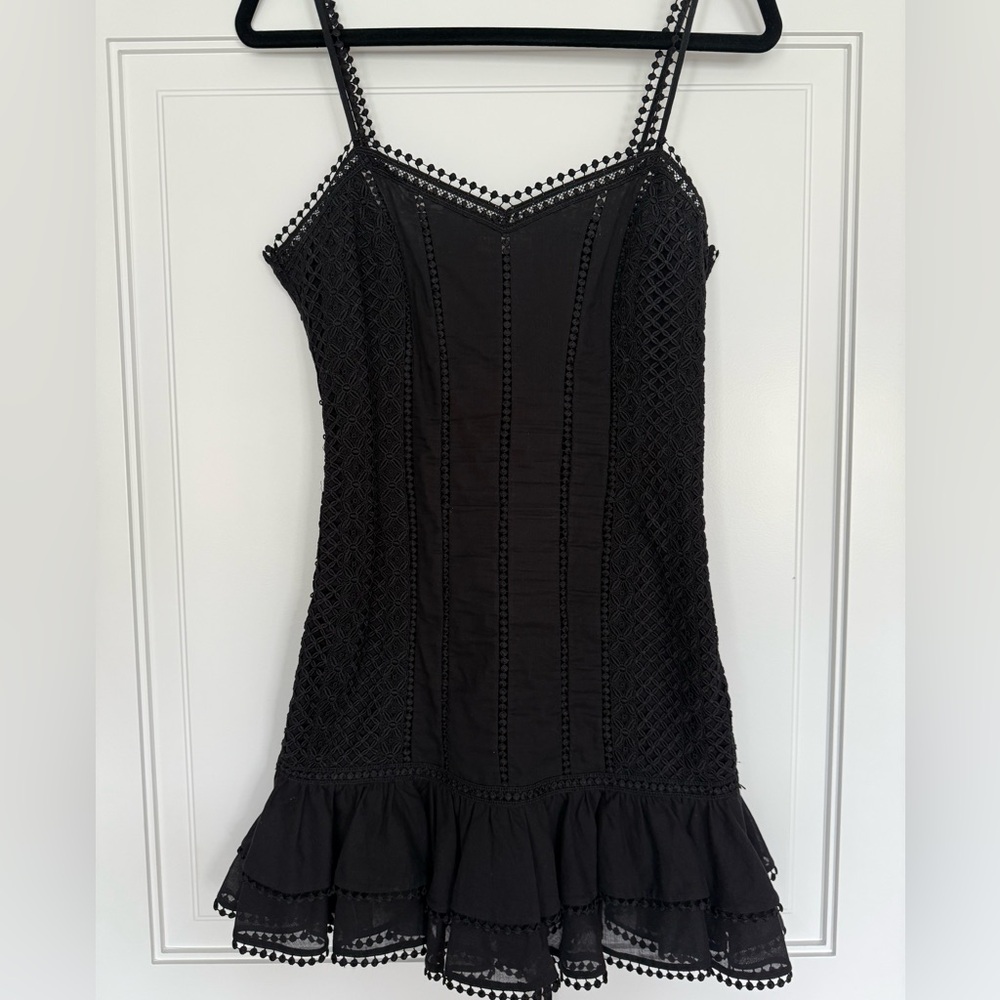 Charo Ruiz Black Ibiza Spaghetti Strap Bodycon Mini Dress